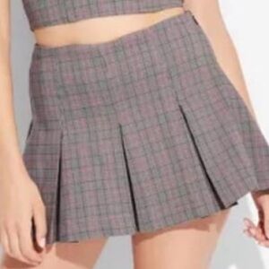 Plaid Mini Skort wild table size large